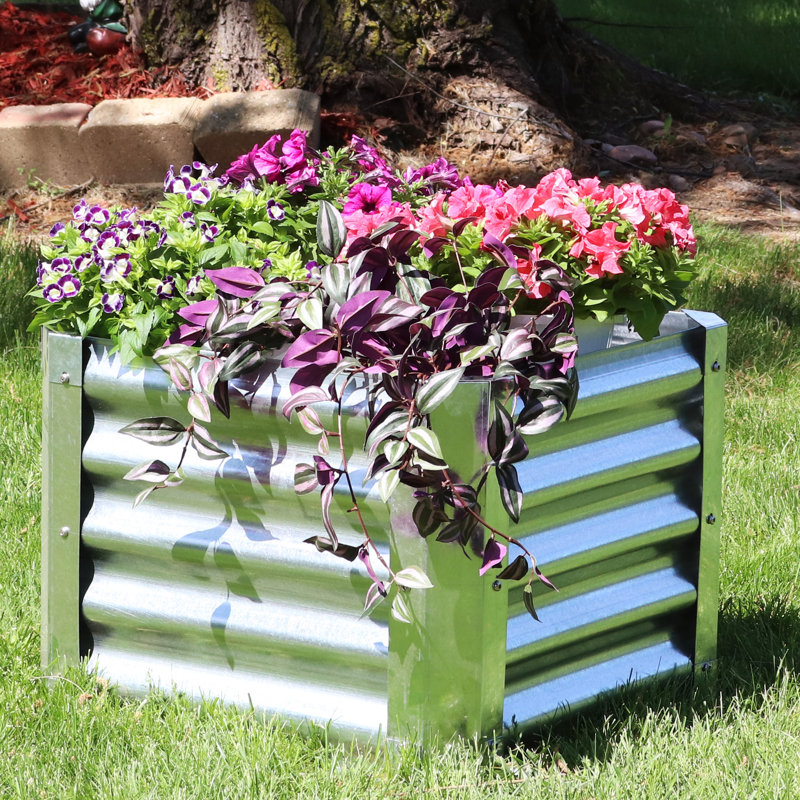 Williston Haight Metal Outdoor Planter Box & Reviews Wayfair Canada